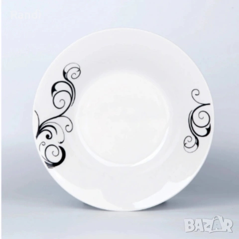 Комплект чинии 24 части с елегантен винтидж дизайн – Възвишен стил за всяка трапеза, снимка 2 - Чинии - 53304056