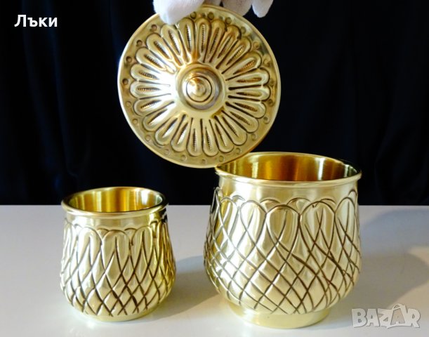 Дву стенна чаша за уиски,халба,захарница от месинг. , снимка 5 - Антикварни и старинни предмети - 32380668