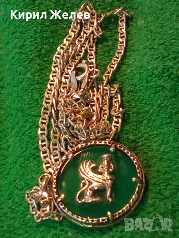 ИТАЛИАНСКИ ДАМСКИ МЕДАЛЬОН от СРЕБРО и СТЪКЛЕНА ПАСТА Paste Vitree Със СРЕБЪРНА 925 ВЕРИЖКА 43850, снимка 16 - Колиета, медальони, синджири - 49913234