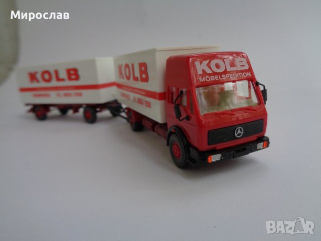  WIKING H0 1/87 КАМИОН ТИР РЕМАРКЕ ИГРАЧКА MERCEDES МОДЕЛ, снимка 3 - Коли, камиони, мотори, писти - 42948391