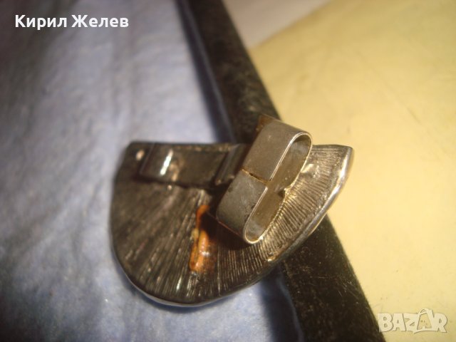 СТАРА ПОЗЛАТЕНА АРТ АПЛИКАЦИЯ ИНКРУСТИРАНА с ИСКРЯЩИ ФАСЕТИРАНИ КРИСТАЛИ НАКИТ БИЖУ УКРАШЕНИЕ 10556, снимка 4 - Други - 37715836