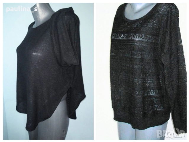 Два различни броя / Черна блуза тип туника / пуловер "H&M" Devided и "Yessica" by C&A 