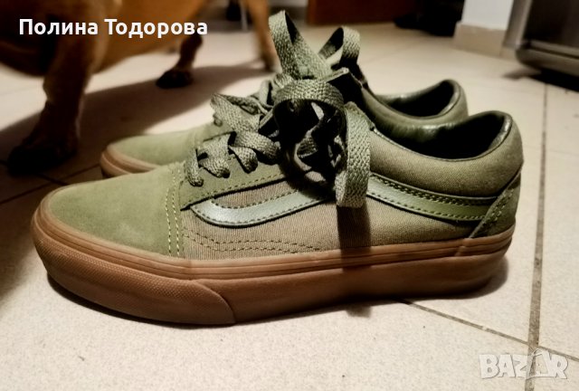 Зелени кецове VANS, номер 34.5, снимка 8 - Кецове - 43121081