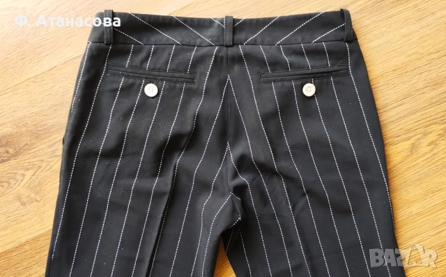 Дизайнерски елегантен панталон Стела Белчева, р-р XS, снимка 5 - Панталони - 51852416