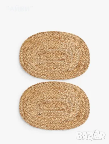 Подложки за хранене и сервиране от естествен материал, снимка 1