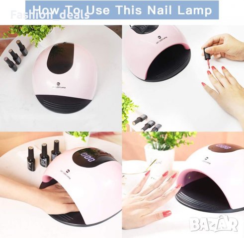 Нова лампа за нокти бързосъхнеща LED сушилня гел лак маникюр Печка, снимка 6 - Други - 38617131