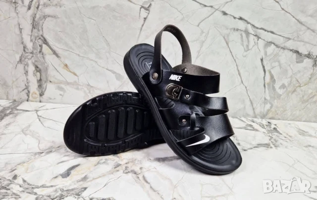 Мъжки черни сандали PUMA NIKE, снимка 4 - Мъжки сандали - 50742880