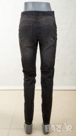 Черен дамски клин с памук 300 DEN марка Bas Bleu, снимка 6 - Клинове - 28650583