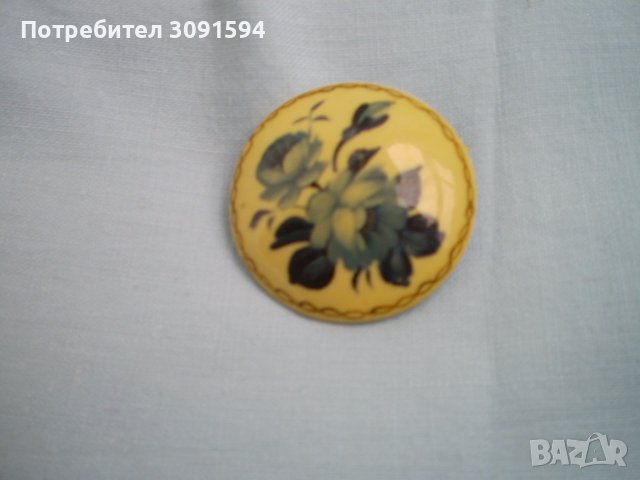 Руска ръчно рисувана Брошка , снимка 5 - Антикварни и старинни предмети - 40173672