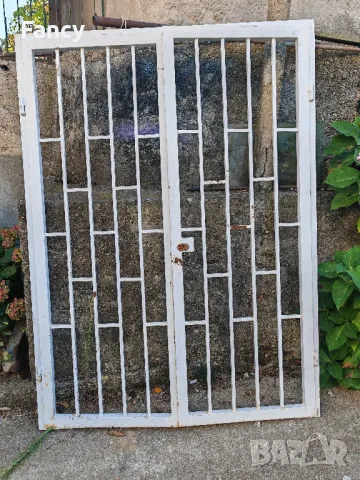 Метална двойна врата, решетка 186/131см, снимка 3 - Огради и мрежи - 47399096