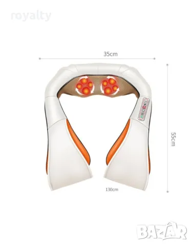 Шиацу 4D масажор за врат, гръб, плешки и рамене с функция затопляне, снимка 6 - Масажори - 50005926