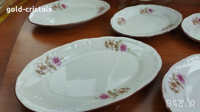 Стар български порцелан чинии, снимка 3 - Антикварни и старинни предмети - 33044888