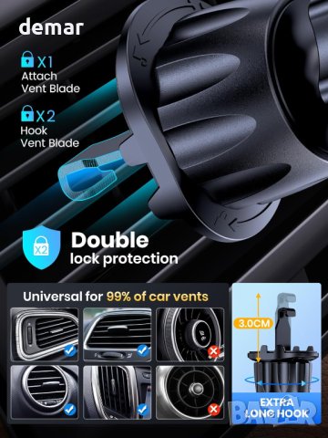 Стойка за телефон за кола,телефони 4,0-6,7 инча, снимка 7 - Аксесоари и консумативи - 43009017