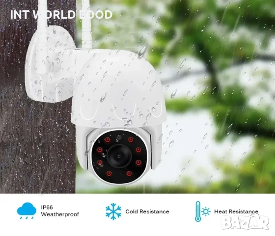 Tuya 5MP WiFi IP HD PTZ Камера с AI детекция на движение Двупосочно аудио Видеонаблюдение , снимка 8 - IP камери - 52063750