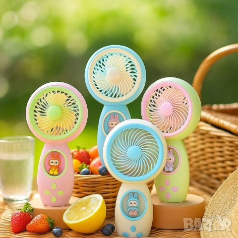 Ръчен USB мини вентилатор, снимка 12 - Друга електроника - 51948553