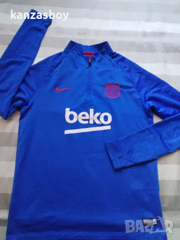 Nike Y NK FC BARCELONA STRIKE DRY - юношеска футболна блуза 158-170см., снимка 6 - Детски анцузи и суичери - 48383494