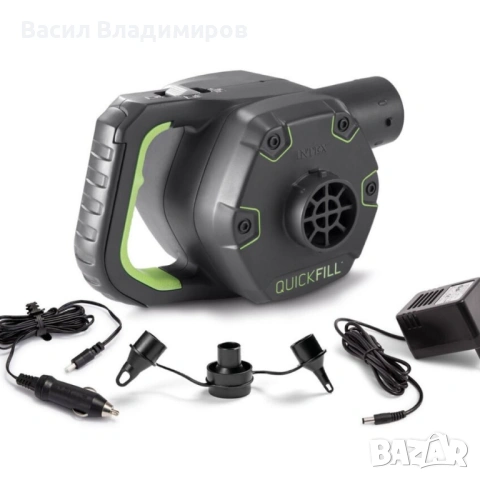Електрическа помпа 220V/12V INTEX Quick-Fill AC/DC (с батерия и зарядно)