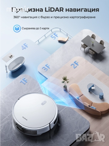 Прахосмукачка робот Honiture T10*Безплатна доставка*Гаранция 2 години, снимка 5 - Прахосмукачки - 52019221