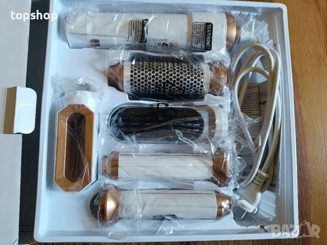 Чисто нова LaifuTu 5 в 1 въртяща се четка, йонна технология, 3 температурни настройки, 3 скорости..., снимка 3 - Маши за коса - 51598205