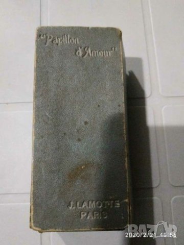 Стара кутийка от френски парфюм Арт Деко 1930, снимка 2 - Антикварни и старинни предмети - 28183549