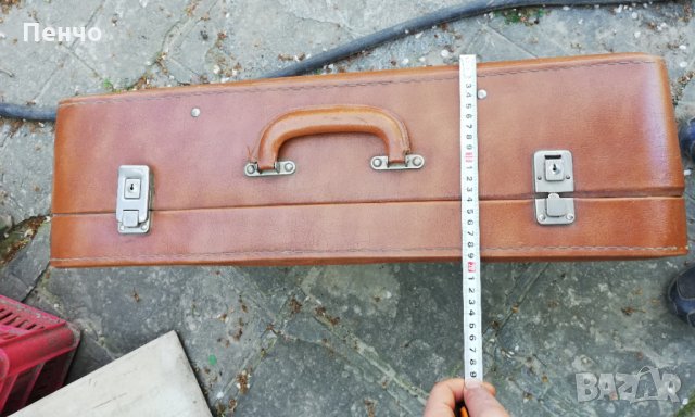  Кожен куфар запазен от едно време за декор декорация за кино филми представление театър, снимка 3 - Куфари - 28955439