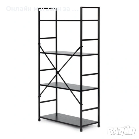 Голяма етажерка на 4 рафта ModernHome, дизайн в стил лофт, снимка 10 - Етажерки - 53380269