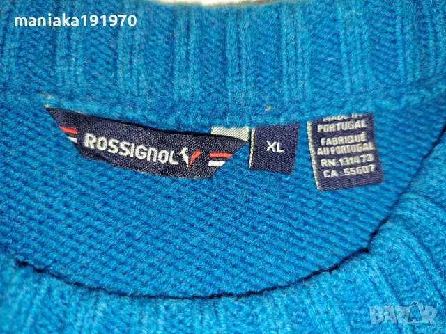 Rossignol (XL) мъжки пуловер мерино Merino Wool , снимка 10 - Пуловери - 49500752