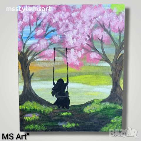 Пролетна наслада" Картина!, снимка 1