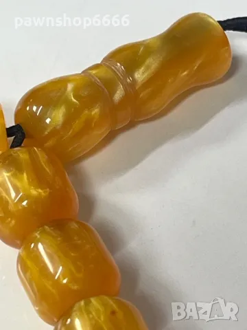  Броеница КОМБОЛОЙ от чист КАТАЛИН – 42 грама  , снимка 11 - Други ценни предмети - 49617956