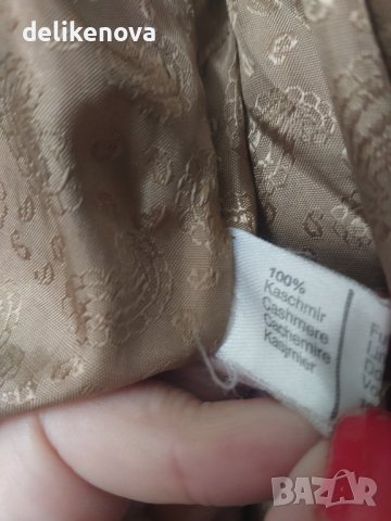 Кашмир. Pure Cashmere Italy Size L Великолепно палто, снимка 7 - Палта, манта - 44011413