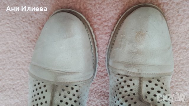 Летни ботуши естествена кожа цвят розова пудра с ефект сатен, снимка 9 - Дамски ботуши - 43106689