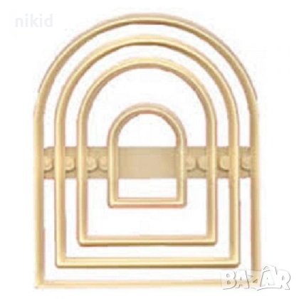 Арка Тунел Врата прозорец рамка пластмасов резец резци форма тесто фондан декор торта, снимка 3 - Форми - 37685444