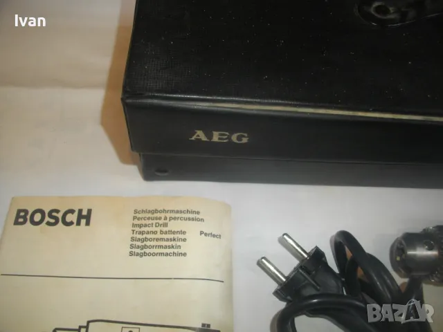 НОВА ОРИГИНАЛНА ШВЕЙЦАРСКА БОШ ЕЛ. ДРЕЛКА БОРМАШИНА BOSCH Made in SWITZERLAND СТАРО КАЧЕСТВО В ЧАНТА, снимка 4 - Бормашини - 48983316