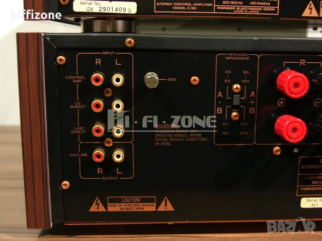 Комплект Pioneer c-90 / m-90, снимка 12 - Ресийвъри, усилватели, смесителни пултове - 50393513