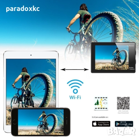 EKEN H9R 4K екшън камера – водоустойчива + пълен комплект аксесоари, снимка 4 - Камери - 52368631