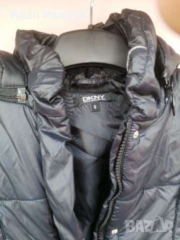 Оригинално Пухено яке Donna Karan New York -DKNY  , размер 8 години , снимка 3 - Детски якета и елеци - 38750591