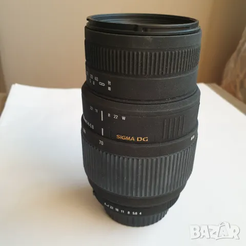 Обектив Sigma DG 70-300mm 1:4-5.6, снимка 10 - Обективи и филтри - 48695378