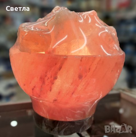 Лампа от хималайска сол, снимка 4 - Настолни лампи - 31138058
