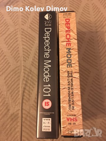 DEPECHE MODE VHS видео касети. Супер състояние., снимка 3 - Други музикални жанрове - 40493905