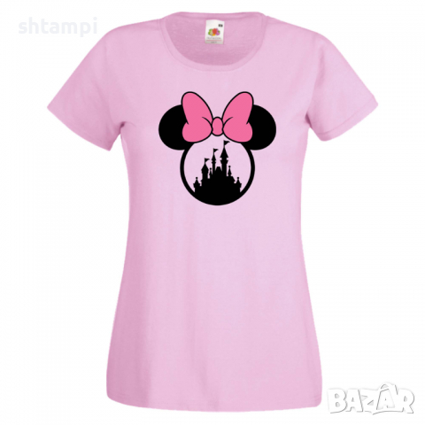 Дамска тениска Minnie Head 3 Подарък,Изненада,Рожден ден,, снимка 5 - Тениски - 36530087