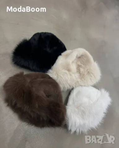 Стилни дамски зимни шапки , снимка 3 - Шапки - 47784532