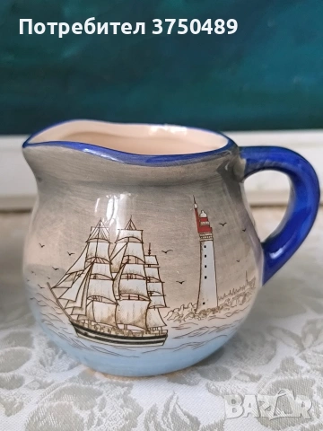 Захарница и каничка за мляко с морски мотиви , снимка 3 - Сервизи - 53477632