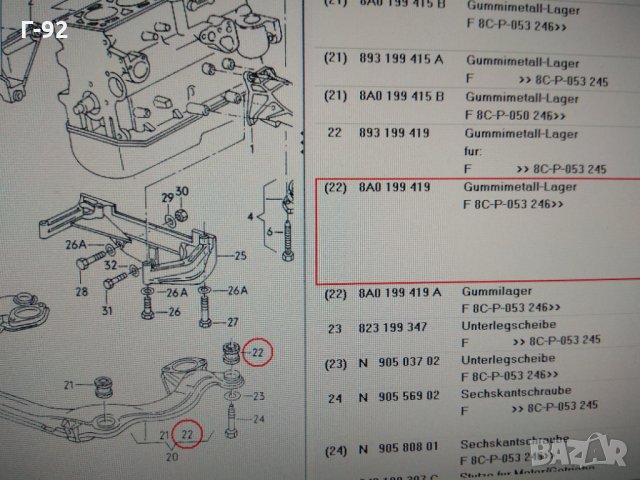 8A0199419**VAG*AUDI*Втулка за преден мост ЗАДНА Дясна/Лява AUDI 80, CABRIOLET, COUPE 10.1988-08.2000, снимка 3 - Части - 32420055