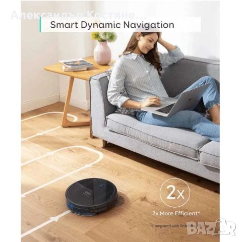 Anker Eufy RoboVac G10 Hybrid - прахосмукачка робот за сухо и мокро, снимка 4 - Прахосмукачки - 40360052