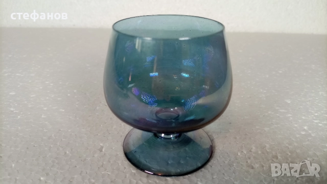 Много красиви конячени чаши, прозрачно-снини, 6 бр, снимка 4 - Чаши - 52639206