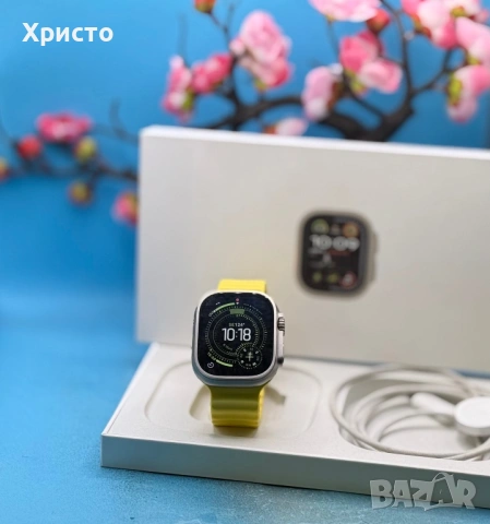 ГАРАНЦИОНЕН!!! Смарт часовник Apple Watch Ultra 2, 49 мм, Cell, Titanium , снимка 2 - Смарт часовници - 53436599