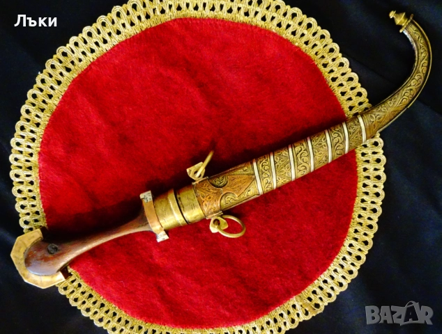 Ханджар,кама с ножница,маркировка на майстора. , снимка 5 - Антикварни и старинни предмети - 51800630