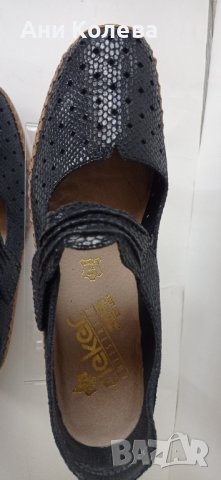 Нови немски на Rieker, 41/42 номер естествени, сини, снимка 5 - Дамски ежедневни обувки - 36986226