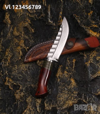 Уникален  ловен нож DRAGON JAP DAMASK - 98х219, снимка 3 - Ножове - 43106570