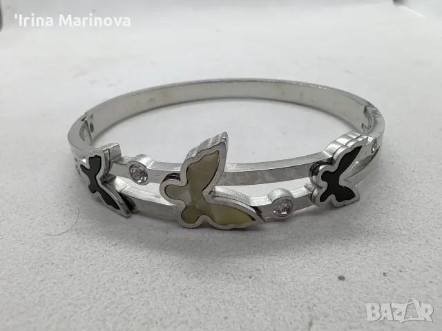 Гривна от медицинска стомана , снимка 5 - Гривни - 49580766